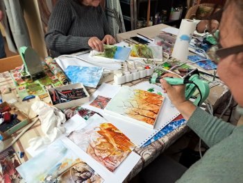 Encaustika na plátno